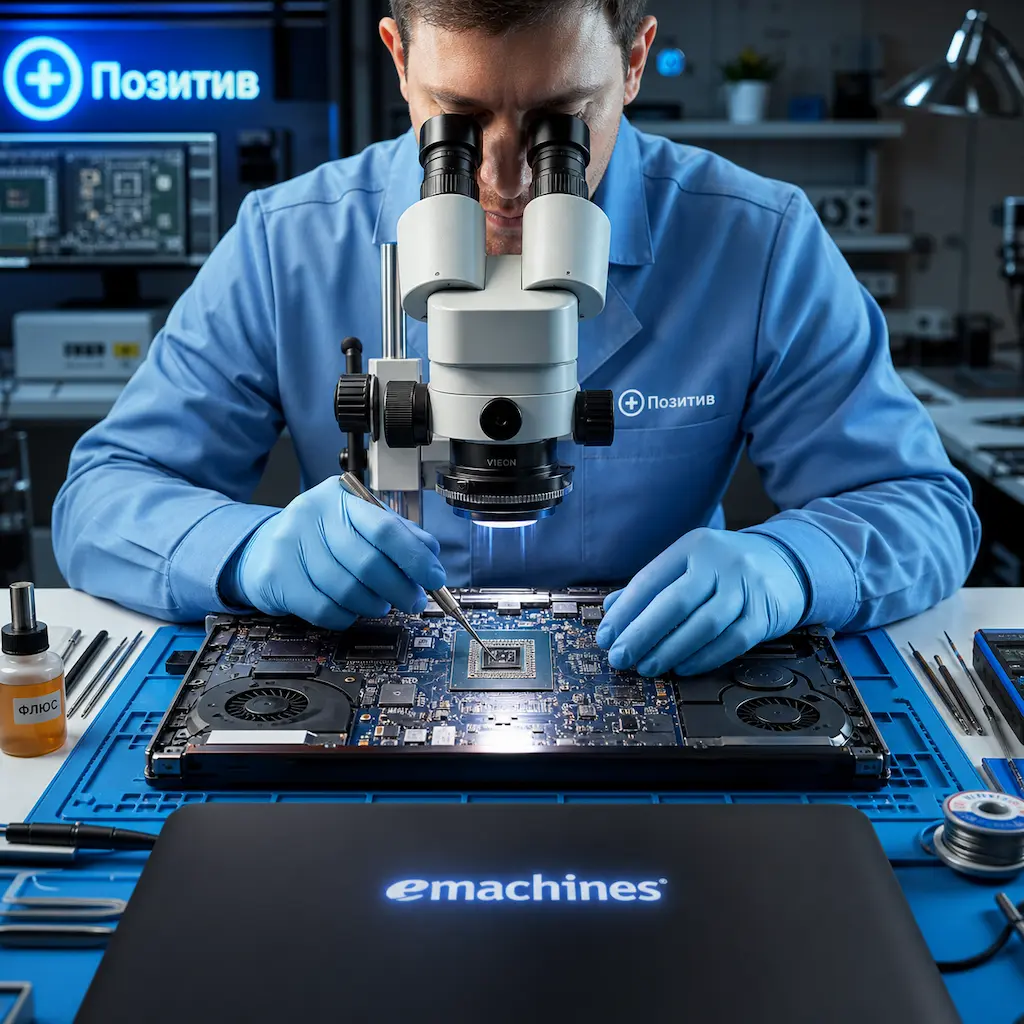 Замена видеокарты ноутбука Emachines в Жуковском