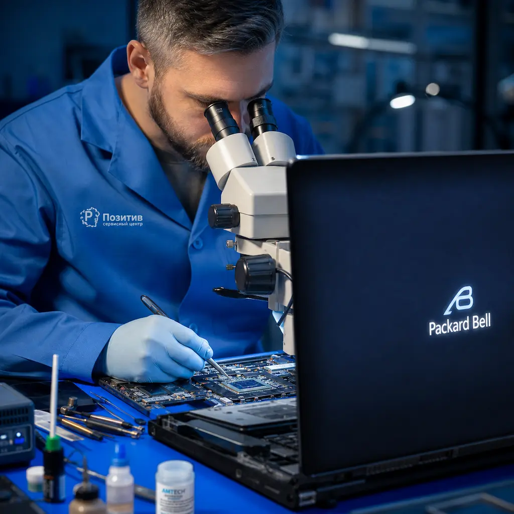 Замена видеокарты ноутбука Packard Bell в Жуковском