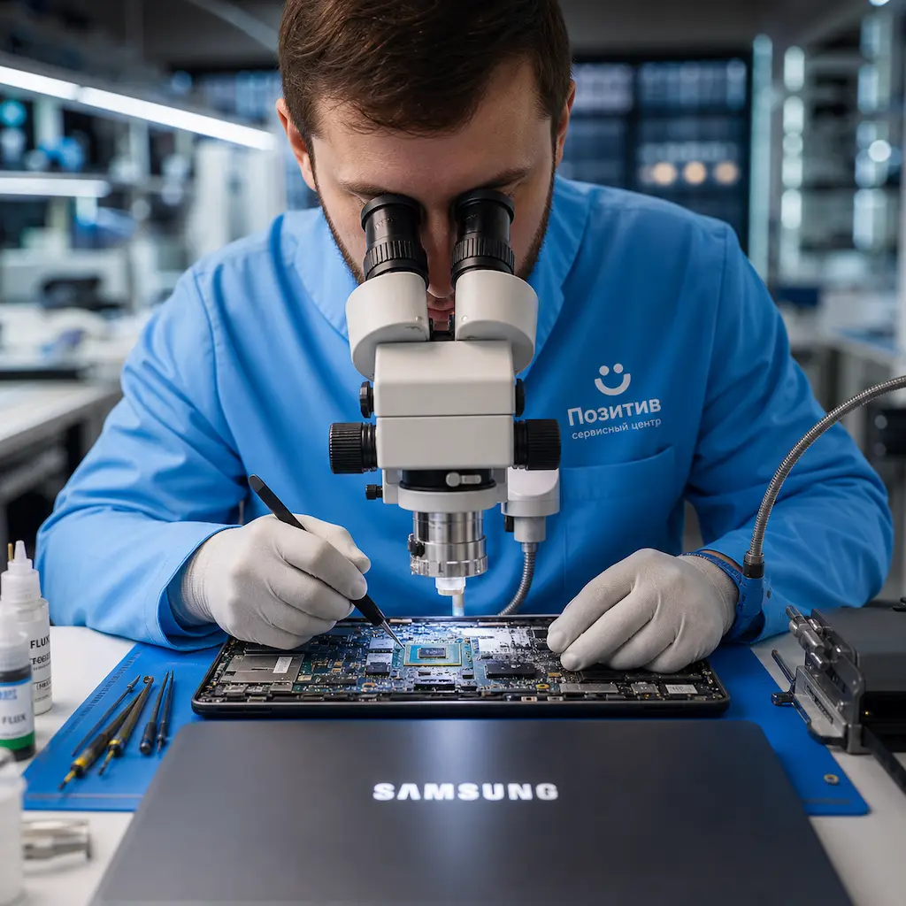 Замена видеокарты ноутбука Samsung в Жуковском