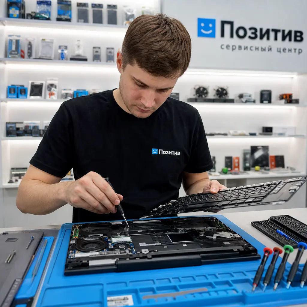заменить клавиатуру на ноутбуке Samsung в Жуковском