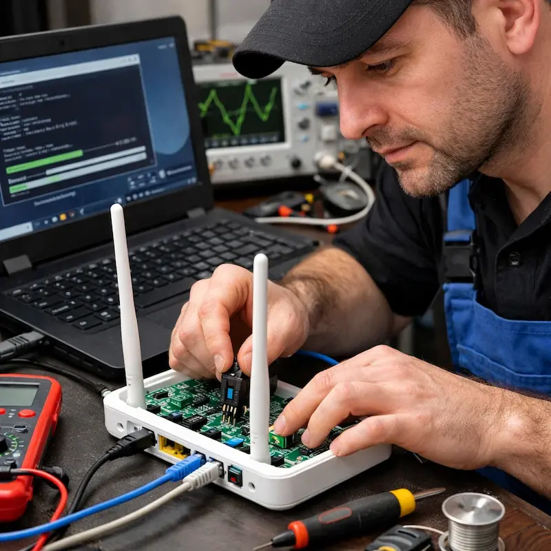 Перепрошивка WiFi роутера в Жуковском