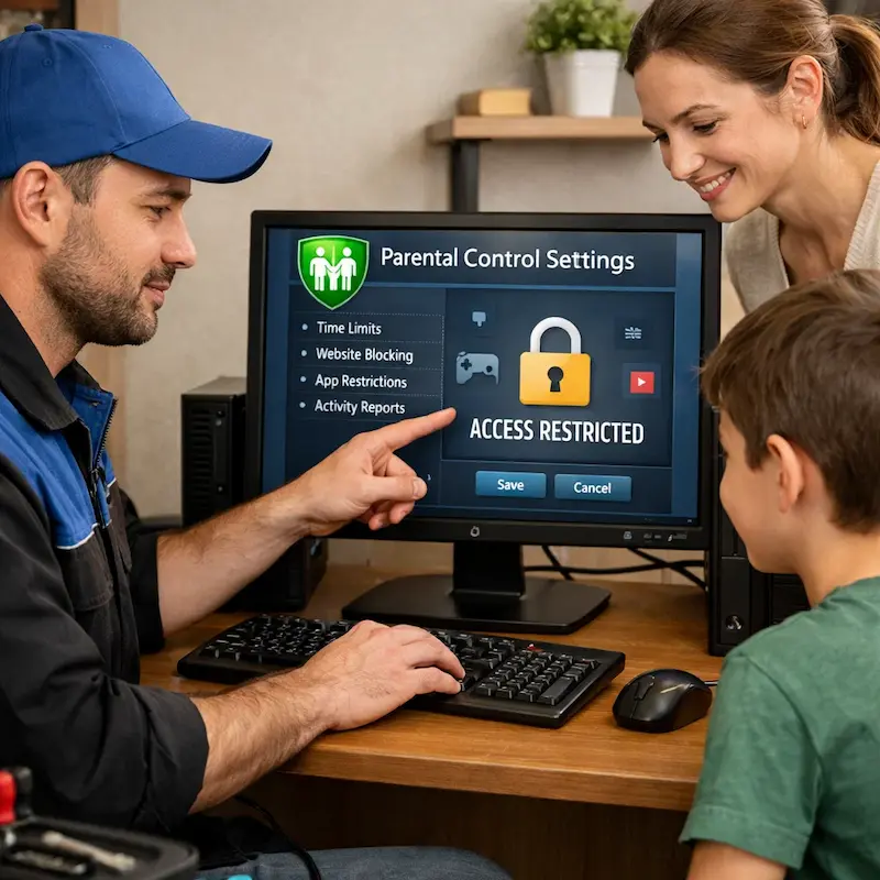 Родительский контроль на компьютере и ноутбуке в Жуковском