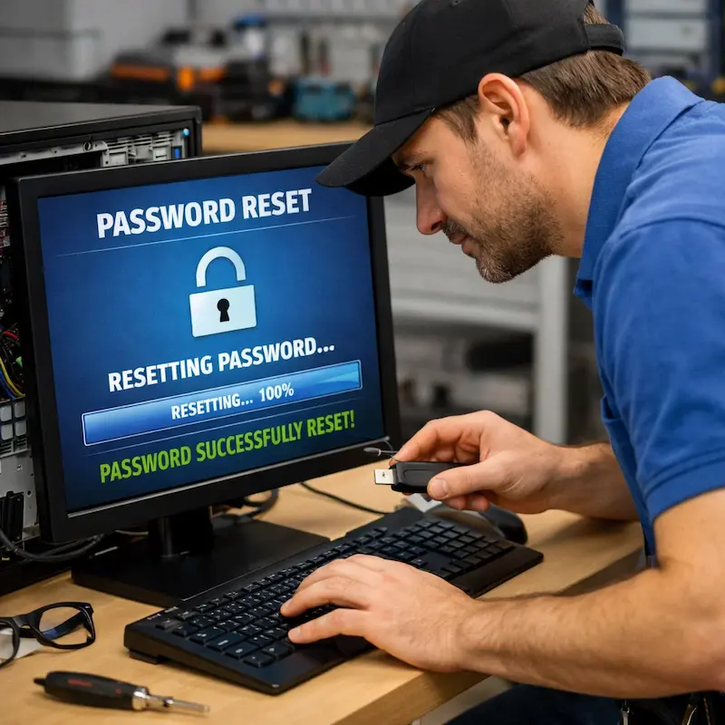 Сброс пароля от компьютера в Жуковском