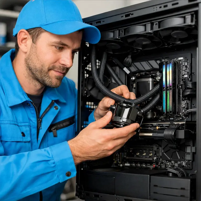 Установка СЖО на ПК в Жуковском