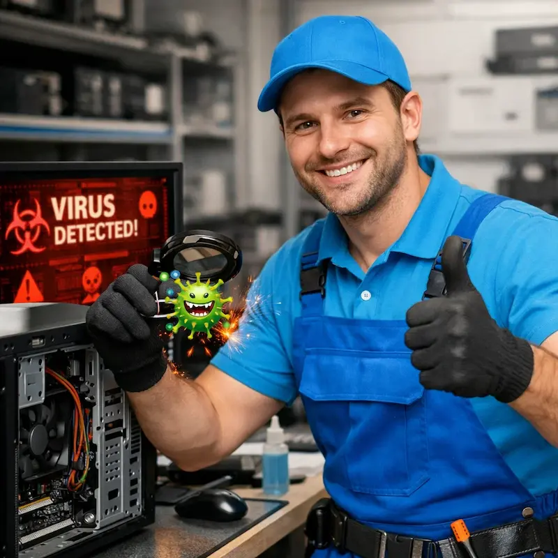 Удаление вирусов с компьютера в Жуковском