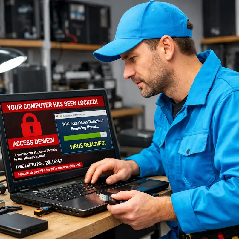 Поможем разблокировать компьютер и ноутбук в Жуковском